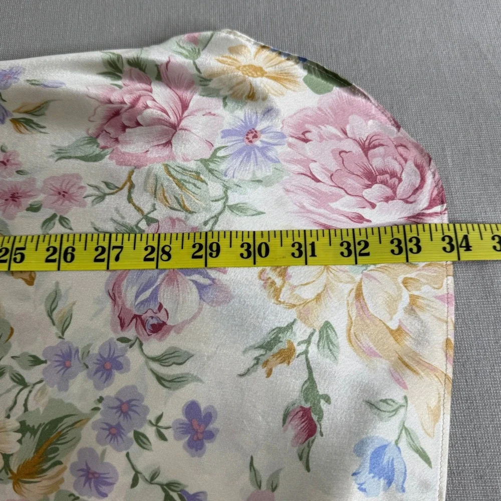Vintage Floral Slip Dress/Neglige Size L Made in‎ USA - Picture 9 of 9